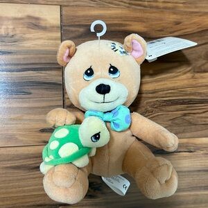 1999 Precious Moments Luv N Care Baby Bear w/ Green Turtle 5" NWT
